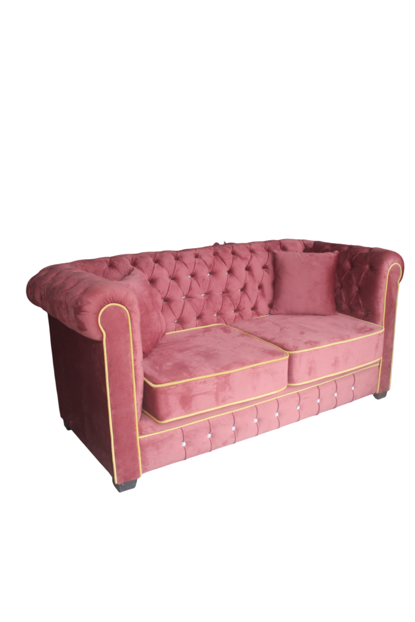 Product photo of Grand Velvet Fabric Chesterfield Button-tuft Lounge Sofa