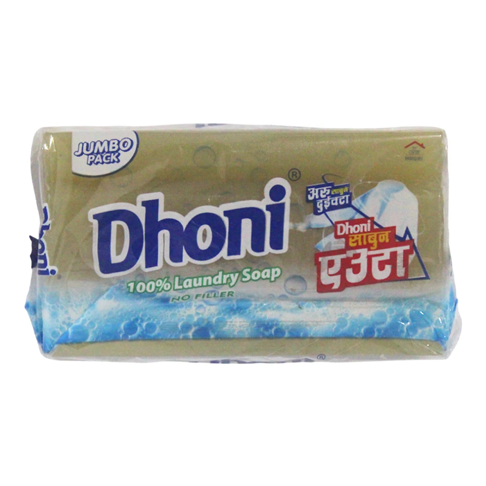 Product photo of Dhoni Combo Pack ( Laundry Soap 200gm, Powder 700gm, Herbal Dishwash 150gm ) - 12pcs
