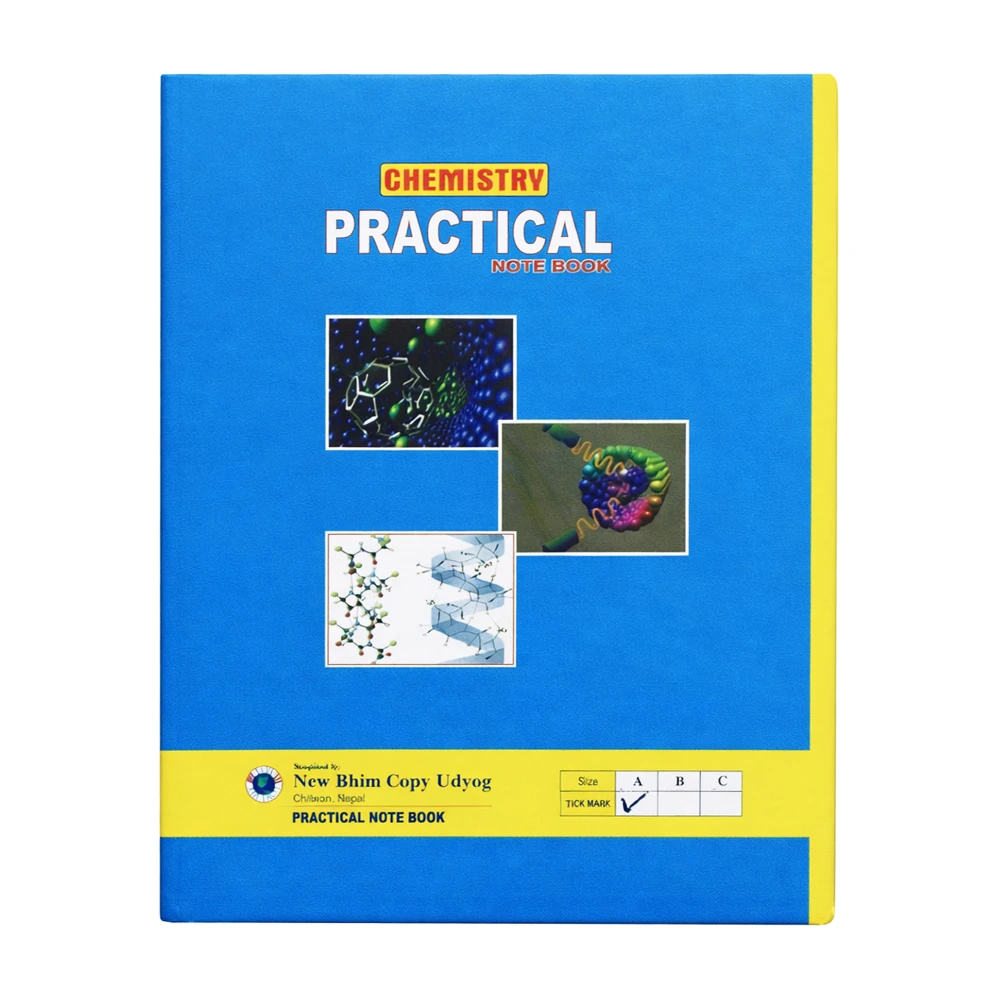 Product photo of Chemistry Practical Notebook / Size A (MRP Rs.200/pc) (Buy 4 get 1 free)