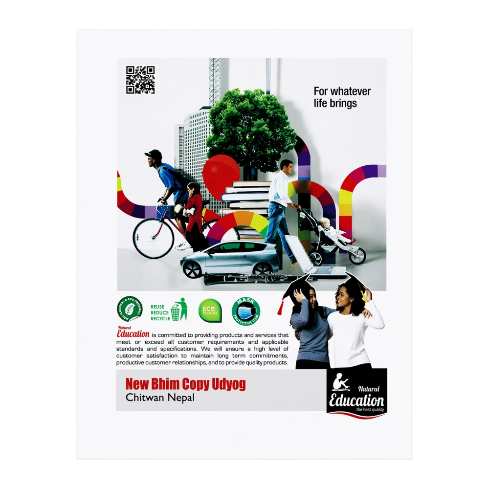 Product photo of Flat Notebook / Natural Education MRP:100 (Buy 3 get 1 free)