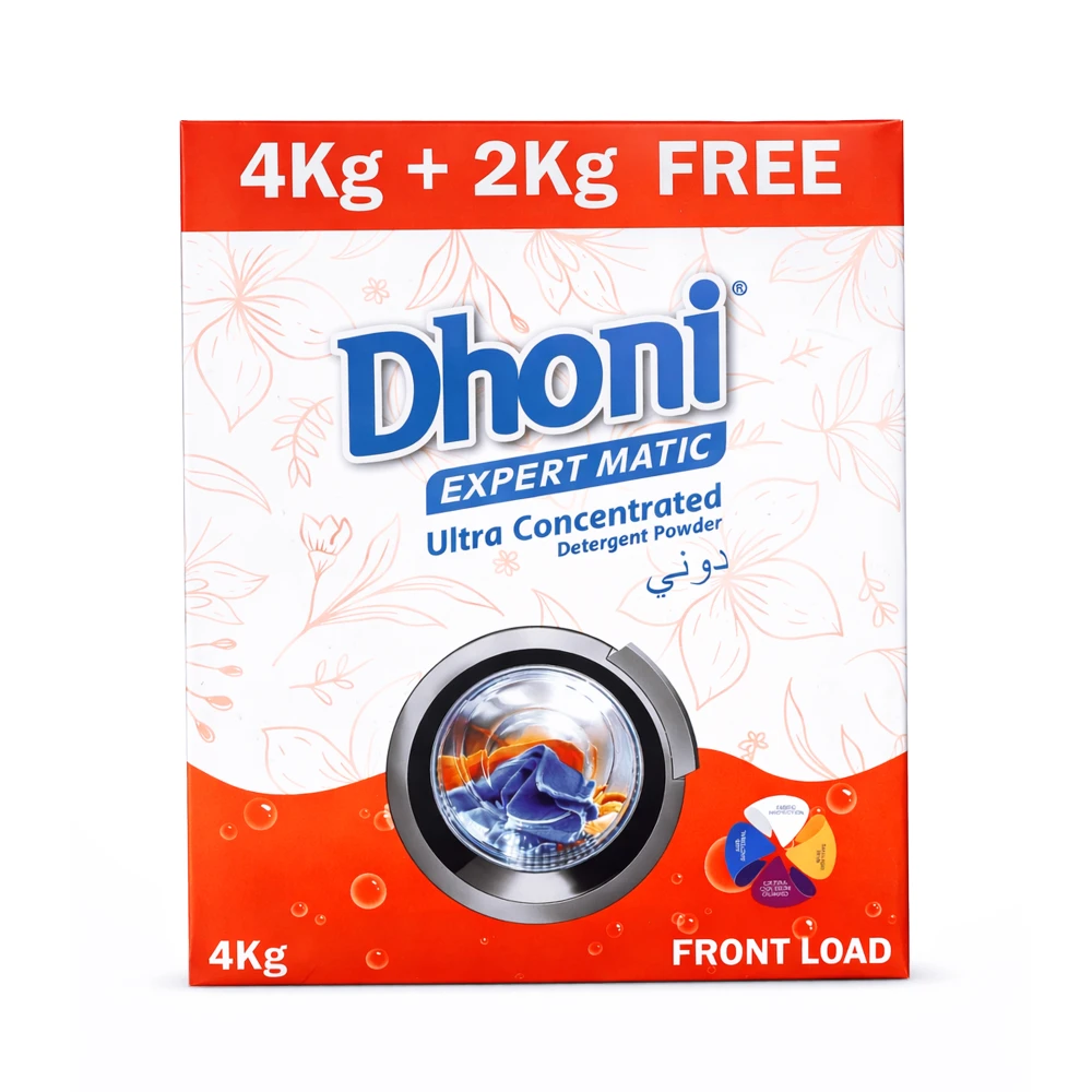 Product photo of Dhoni Expert Matic Detergent - 4 Pack + 2 kg Free