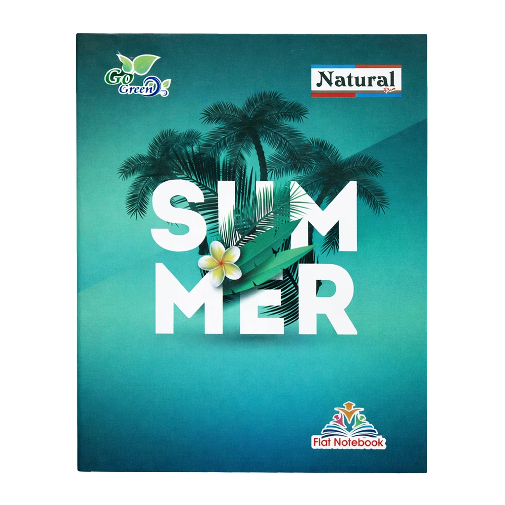 Product photo of Flat Notebook / Go Green / Natural plus MRP 80 - (Buy 3 get 1 free)
