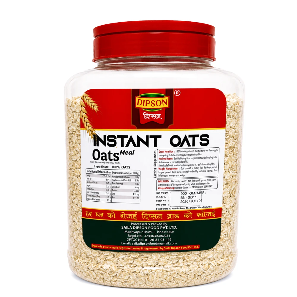 Product photo of Dipson Instant Oats Jar - 900gm