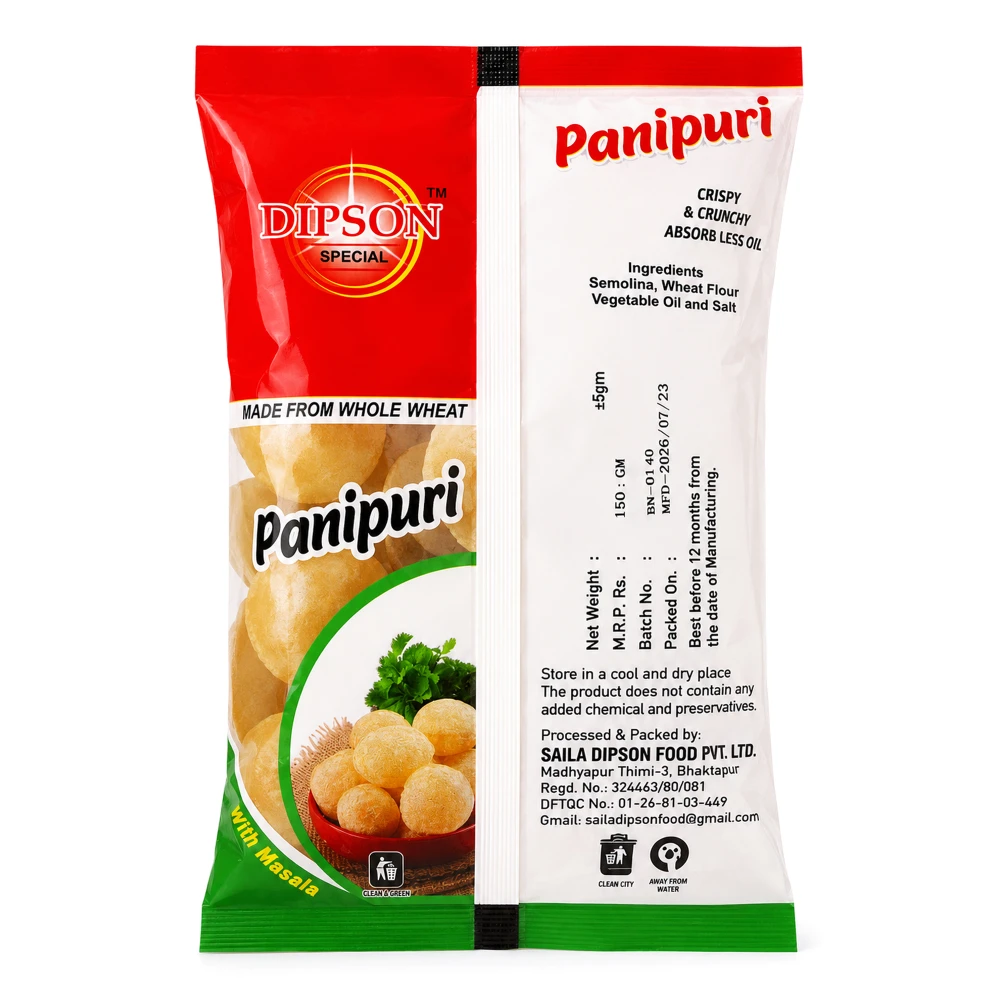 Product photo of Dipson Panipuri with masala - 150gm