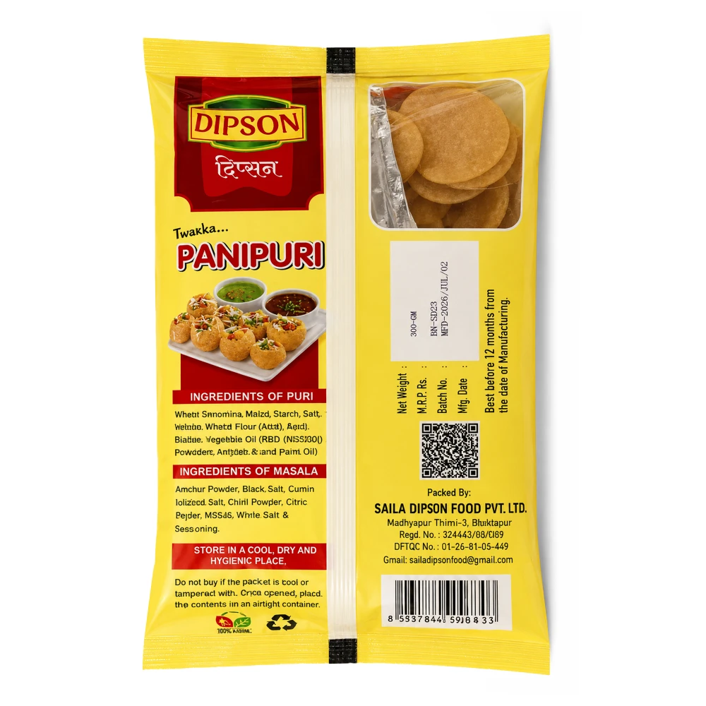Product photo of Dipson Panipuri with masala - 300gm