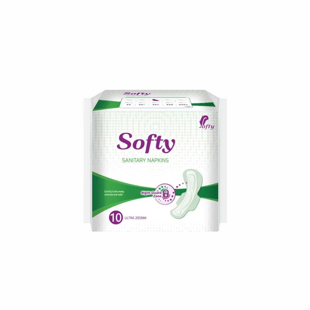 Product photo of Softy Sanitary Napkins Ultra Thin Pads 290mm (Pack of 10)